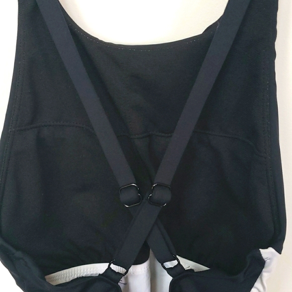 Lauren Ralph Lauren Black Bel Aire Colorblocked Tummy Control Swimsuit Size 2 - Picture 6 of 6